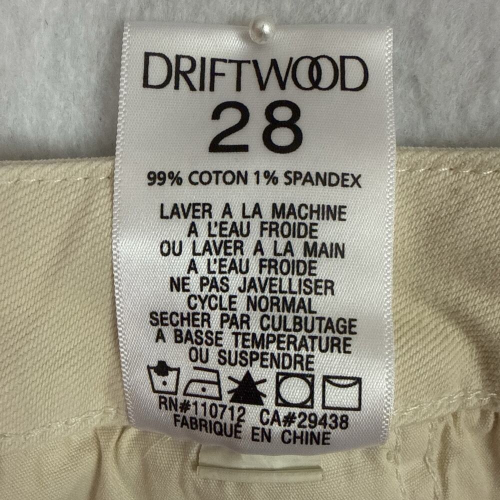 Driftwood Barbara Barrel Jeans Womens 28 Cream Ravishing Rosettes NWT Floral - Picture 13 of 15
